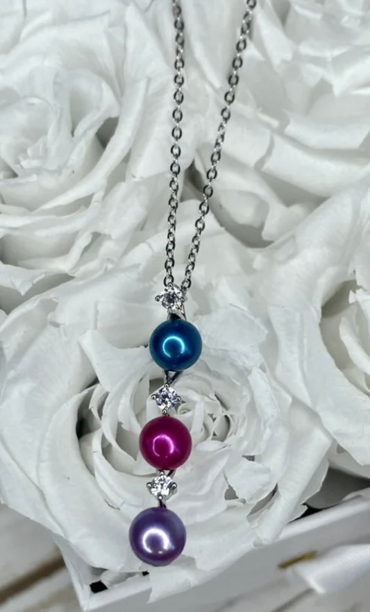Triple Pearl Pendant-without pearls